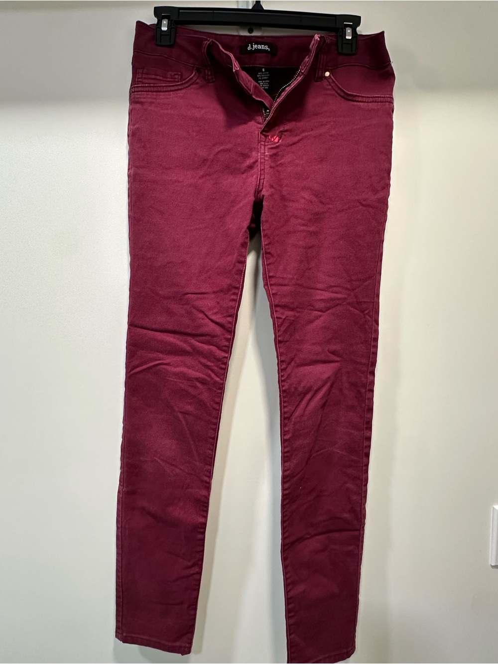 Deep Wine Skinny Jeans